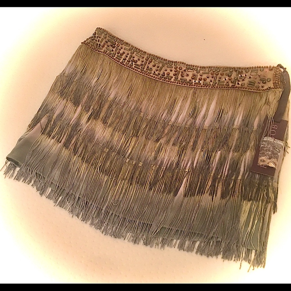 Stylin’ Gorgeous Fringe and Beaded Hale Bob Skirt!